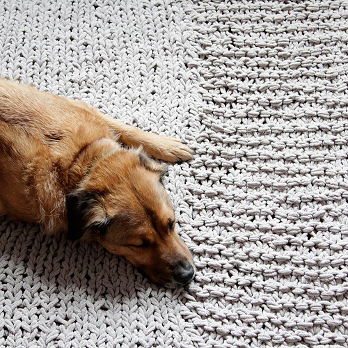 Bulky Knit Rug