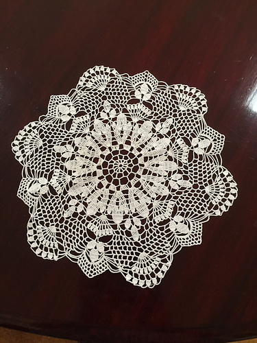 White Sapphire Doily #7655
