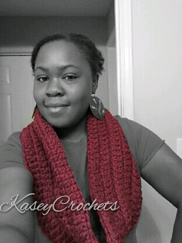 Chunky Crochet Infinity Scarf