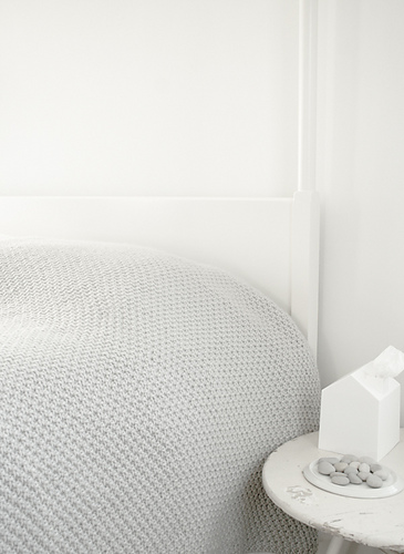 Double Seed Stitch Blanket