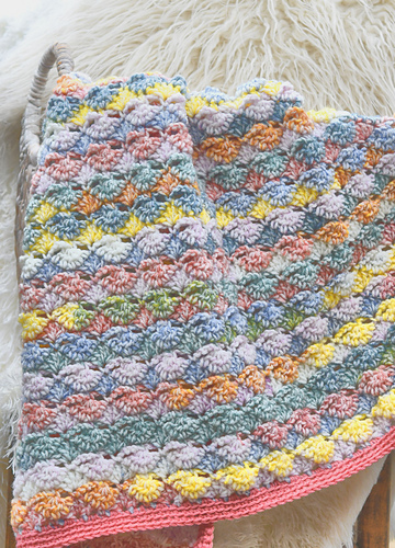Watercolor Shells Afghan