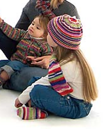 Striped Child’s Hat, Scarf & Socks: Socks