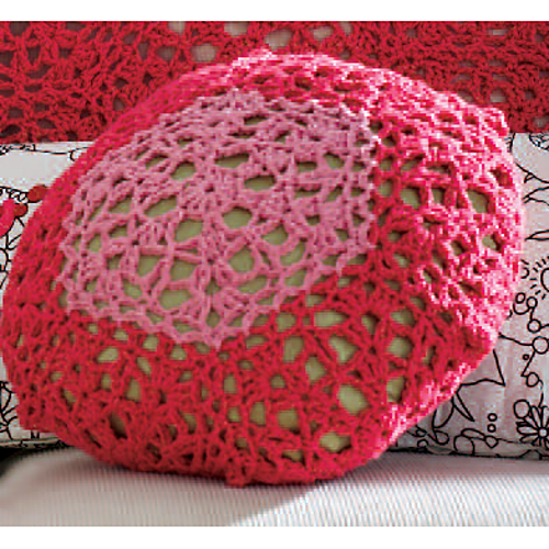Cranberry Mousse Throw and Cushion (Cushion)