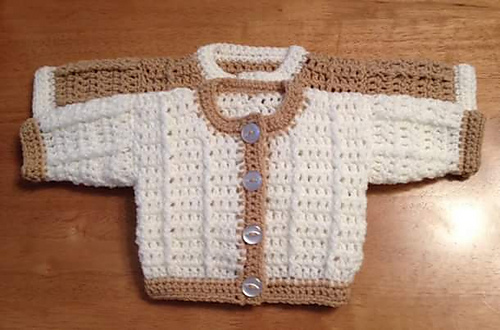 Fleck Preemie Cardigan