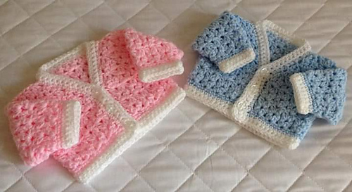 Brook preemie cardigan