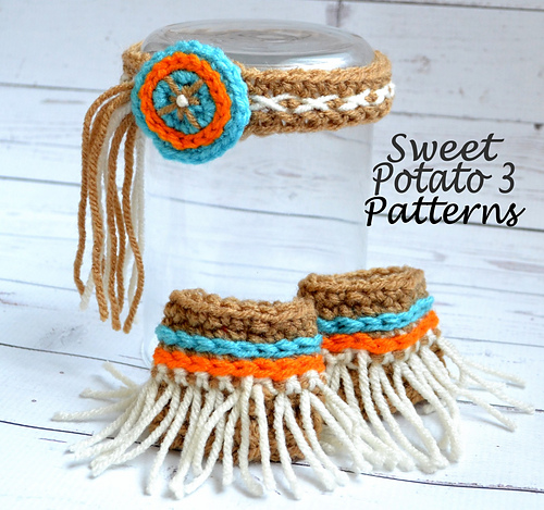 Native American Girl (Headband & Ankle Cuffs)