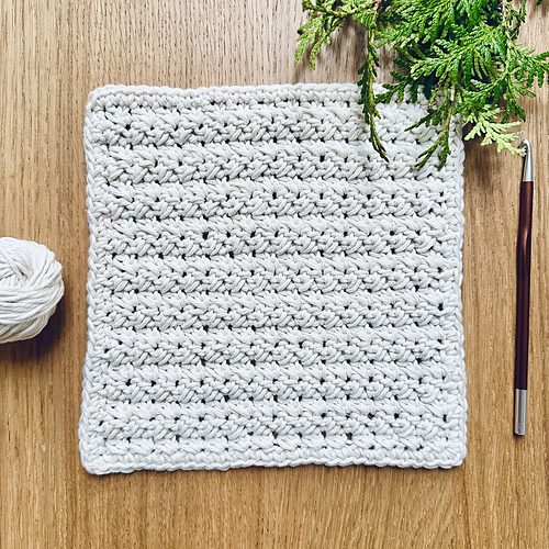 Snow Drift Washcloth