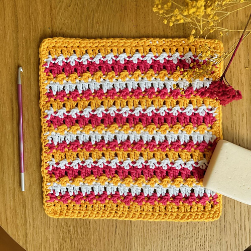 Floret Stitch Washcloth