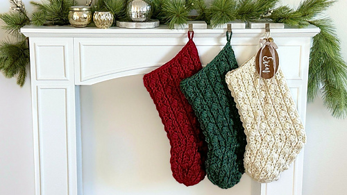 Jumbo Puff Stitch Stocking 116
