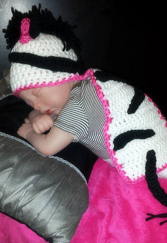 Zebra Hat/Cape Photo Prop