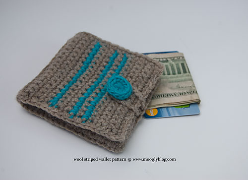 Wool Striped Wallet