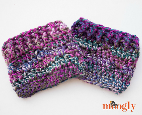 Luscious One Skein Boot Cuffs