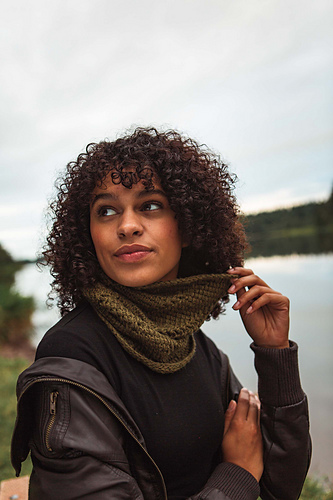 Spiral Tunisian Cowl