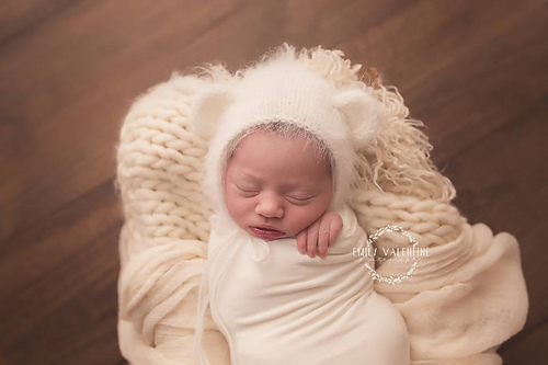 Angora Bear Bonnet