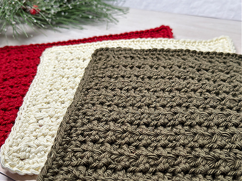 Alternating Loops Dishcloth