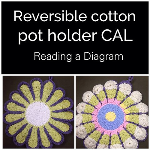 Vintage Flower Potholder CAL