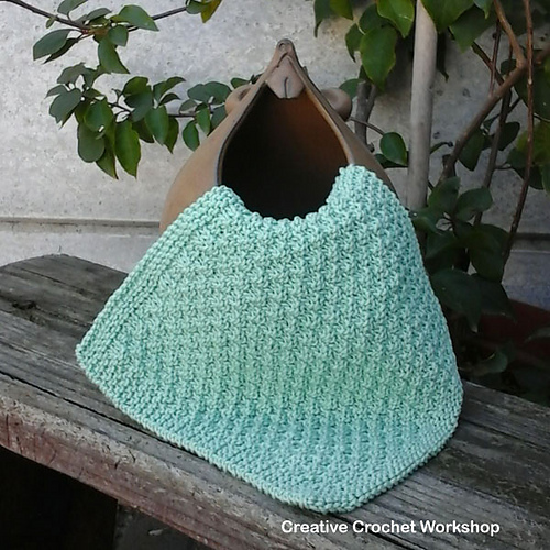 Double Moss Stitch Dishcloth