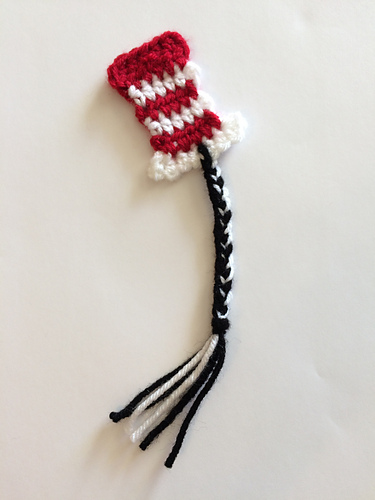 Striped Top Hat Bookmark