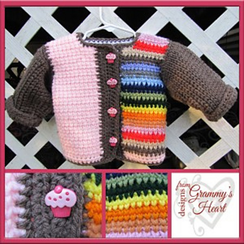 Neapolitan Rainbow Baby Jacket