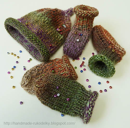 Hat and Mittens Set For Newborn