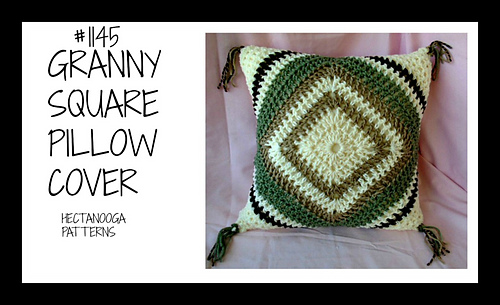 1145yt- Granny Square Pillow