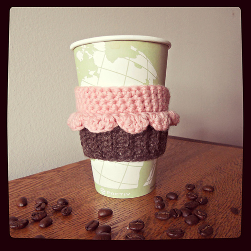 Cupcake Coffee/Tea Cup Cozy FREE