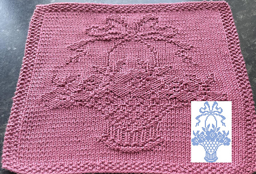 Nr. 823 - basket with flowers 65 stitches