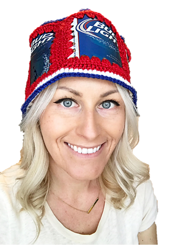 Crochet Beer Can Hat