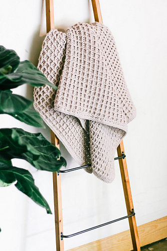 Woolly Waffles Throw