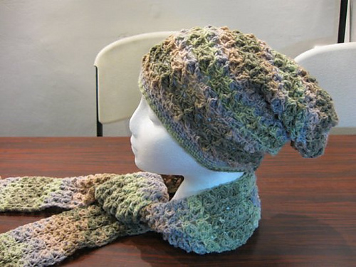 Starfish Stitch Slouch Hat