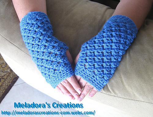 Angel Stitch Fingerless Gloves