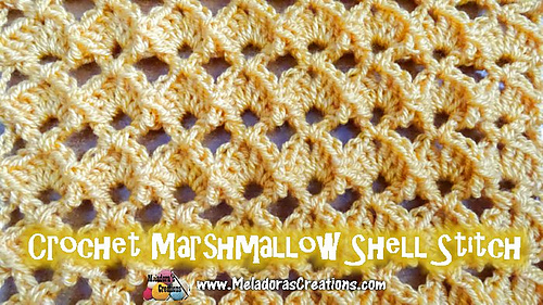 Marshmallow Shell Crochet Stitch