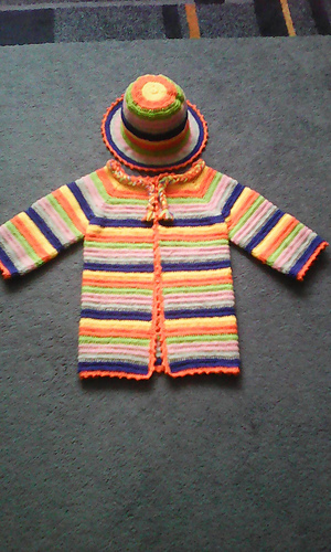 Happy Cardigan with Hat