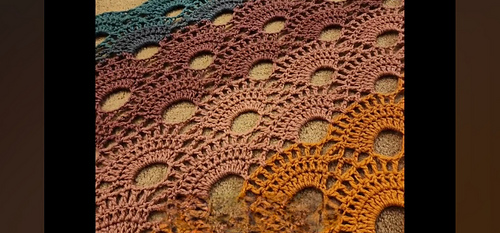Bottom Up Virus Shawl