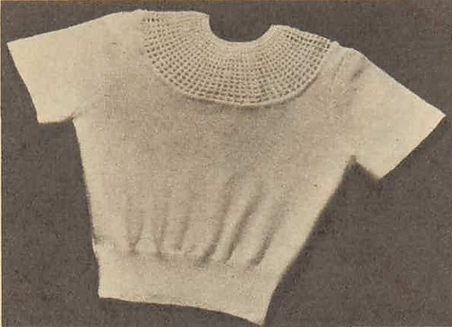 Yoke Of Pearls On Evening Blouse