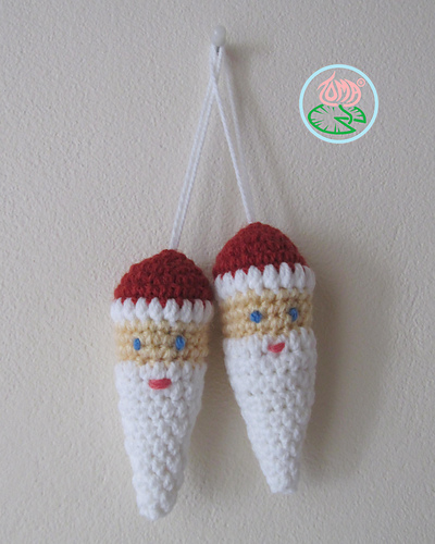 Amigurumi Santa Claus Ornament