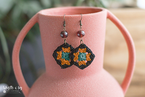 Granny Square Earrings