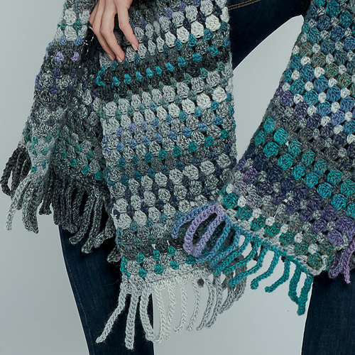 Two Color Blanket Wrap