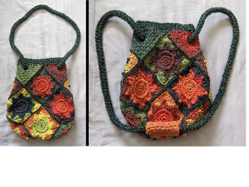 Motley motif convertible backpack crossbody bag