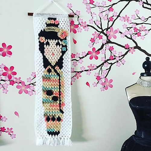 Tenshi Geisha Doll Wall Art #2