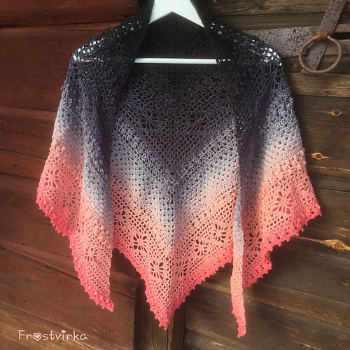 Fields of Whirl Shawl