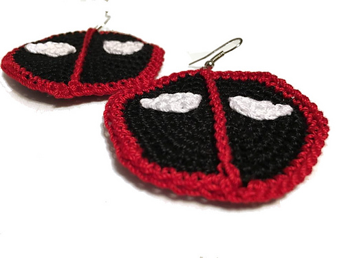 DeadPool Inspired Earrings