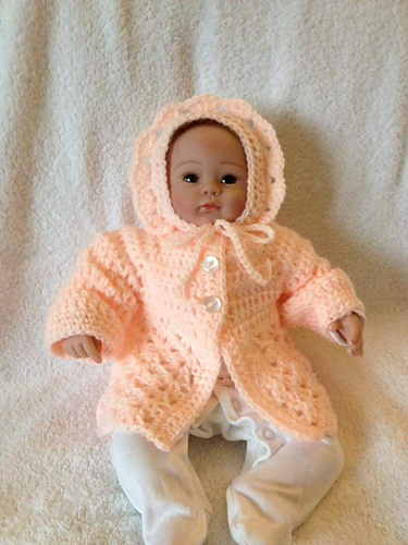 Iris preemie cardigan & bonnet