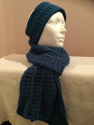 Star Stitch Scarf and Headband