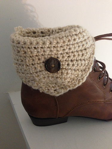 Fold Over Button Boot Cuffs