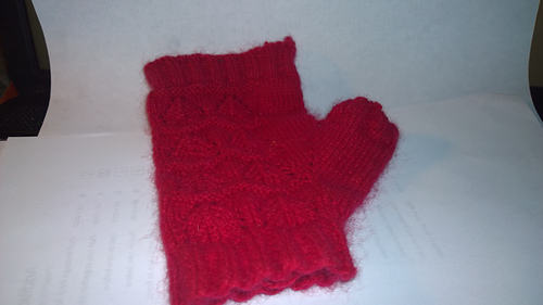 Lacey Mink Fingerless Mitts
