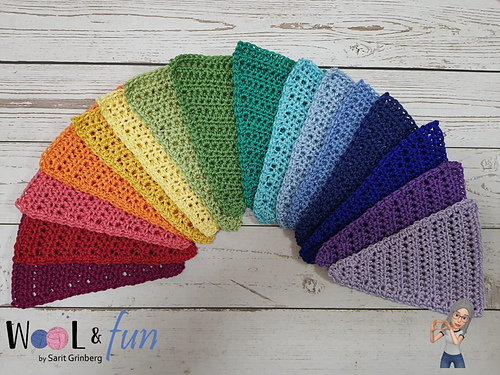 Rainbow Triangular Flag