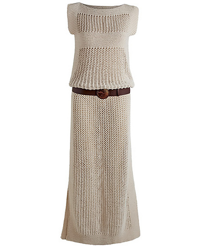 Vestido Longo de Tricô