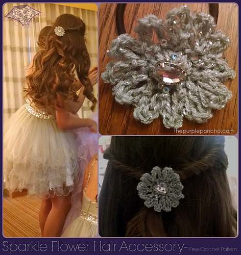 Sparkle Flower Hair Accessory