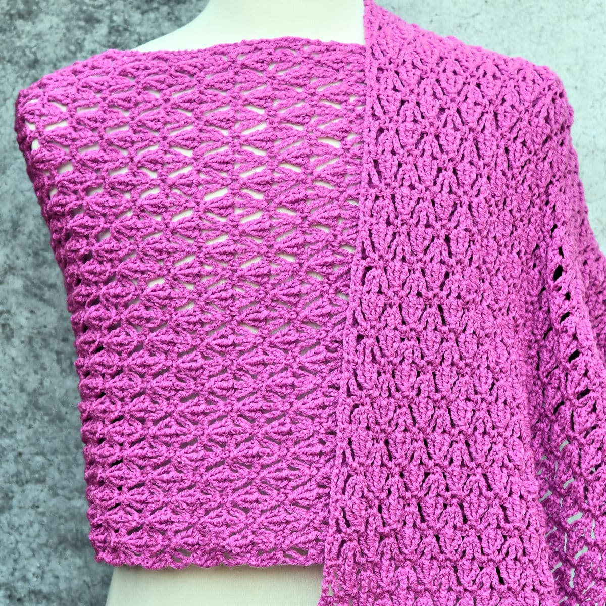 Labyrinth Crochet Lace Rectangle Shawl Pattern